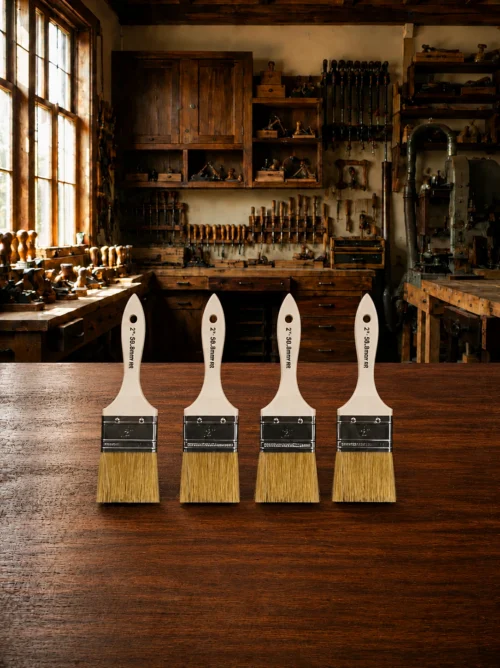 WRP disposable brushes for applying epoxy liquids and topping compound.