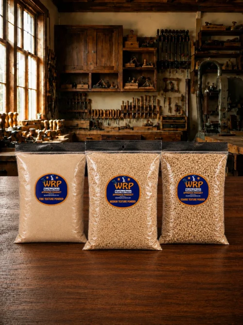 WRP Texture Powder for creating realistic wood grain texture with WRP Topping Compound.