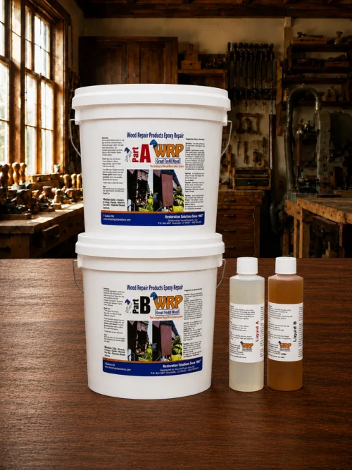 WRP XXL Wood Repair Kit for repairing extensive wood rot and structural damage.